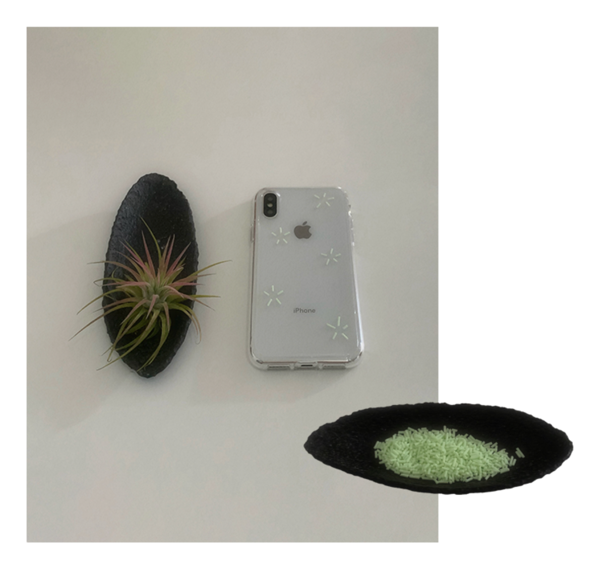 |1081| m e l o n * s p a r k * Resin Jelly Hard Case