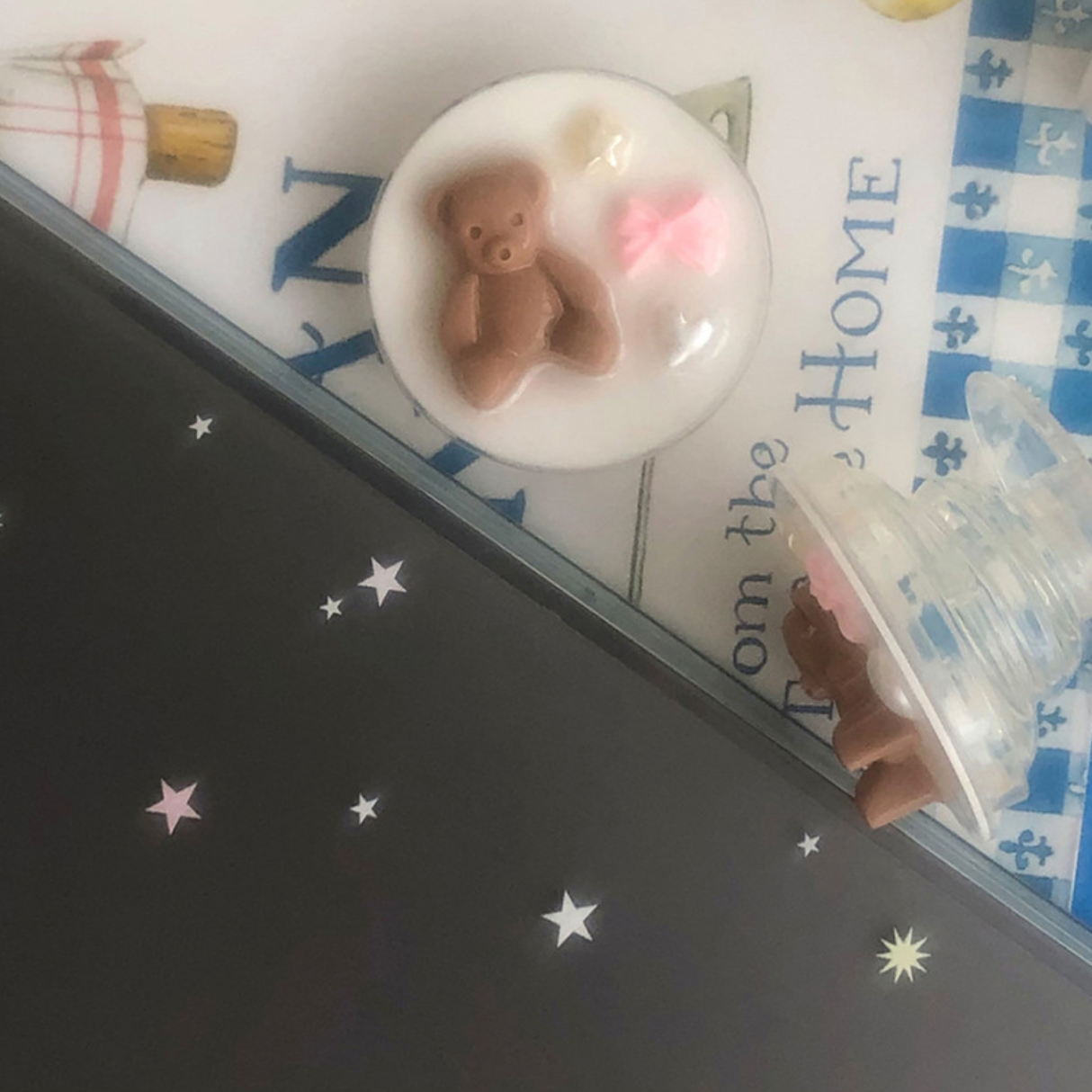 |WATERJEAN| Ribbon Bear Grip Tok
