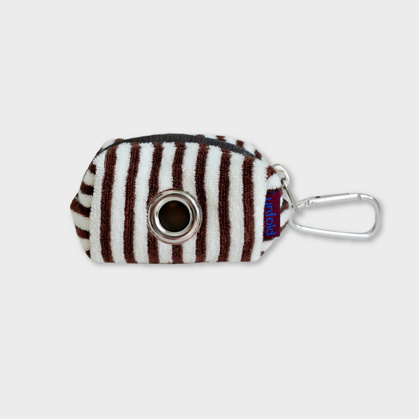 |unfold| Stripe Terry Poop Bag (Brown)
