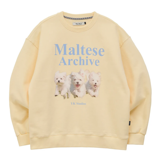 |Wai Kei| Maltese Archive Sweatshirt Light Yellow
