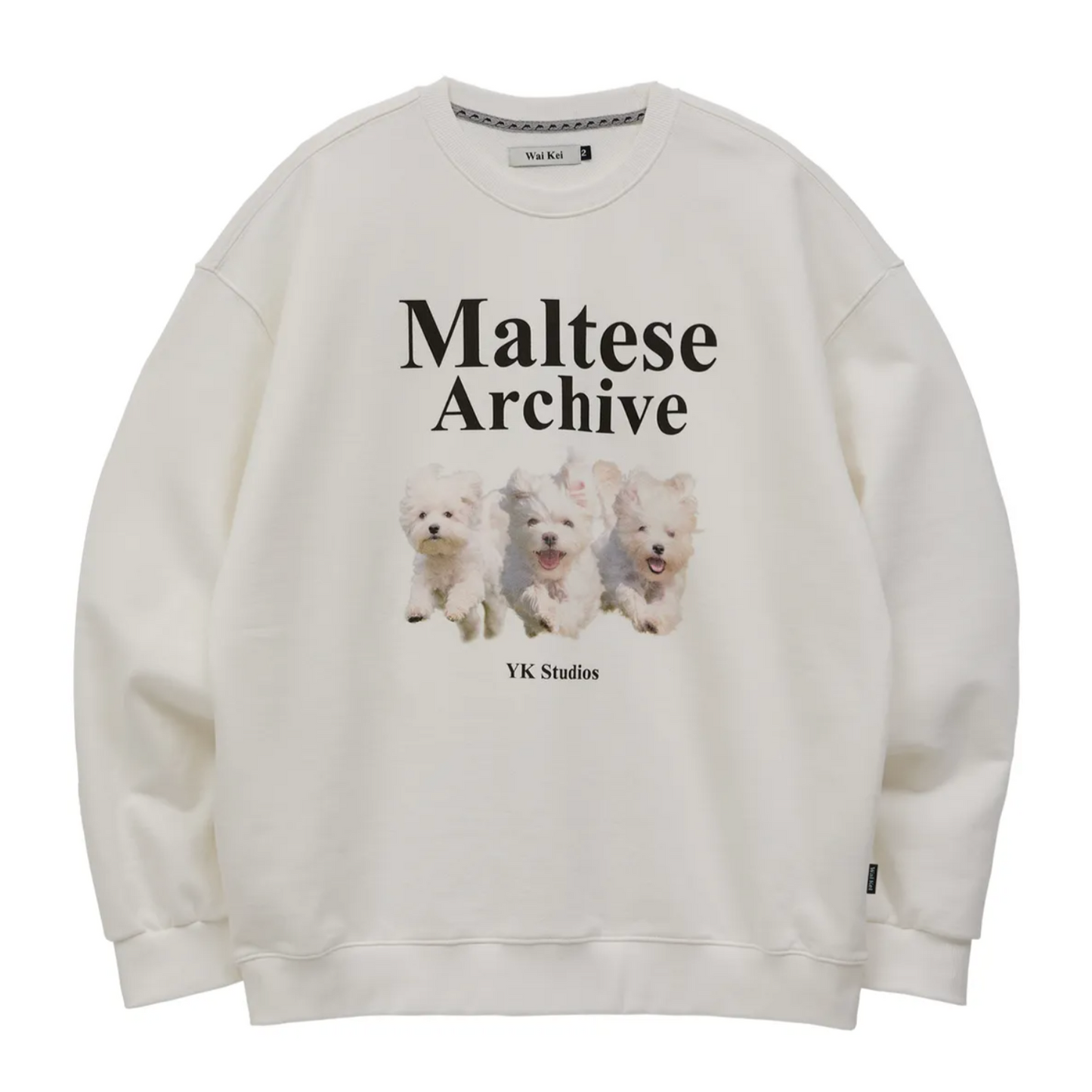 |Wai Kei| Maltese Archive Sweatshirt White