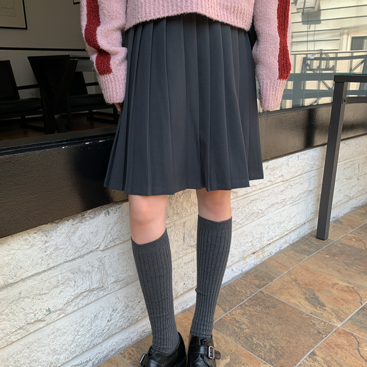 |FROM BEGINNING| Like Pleats Midi Skirt