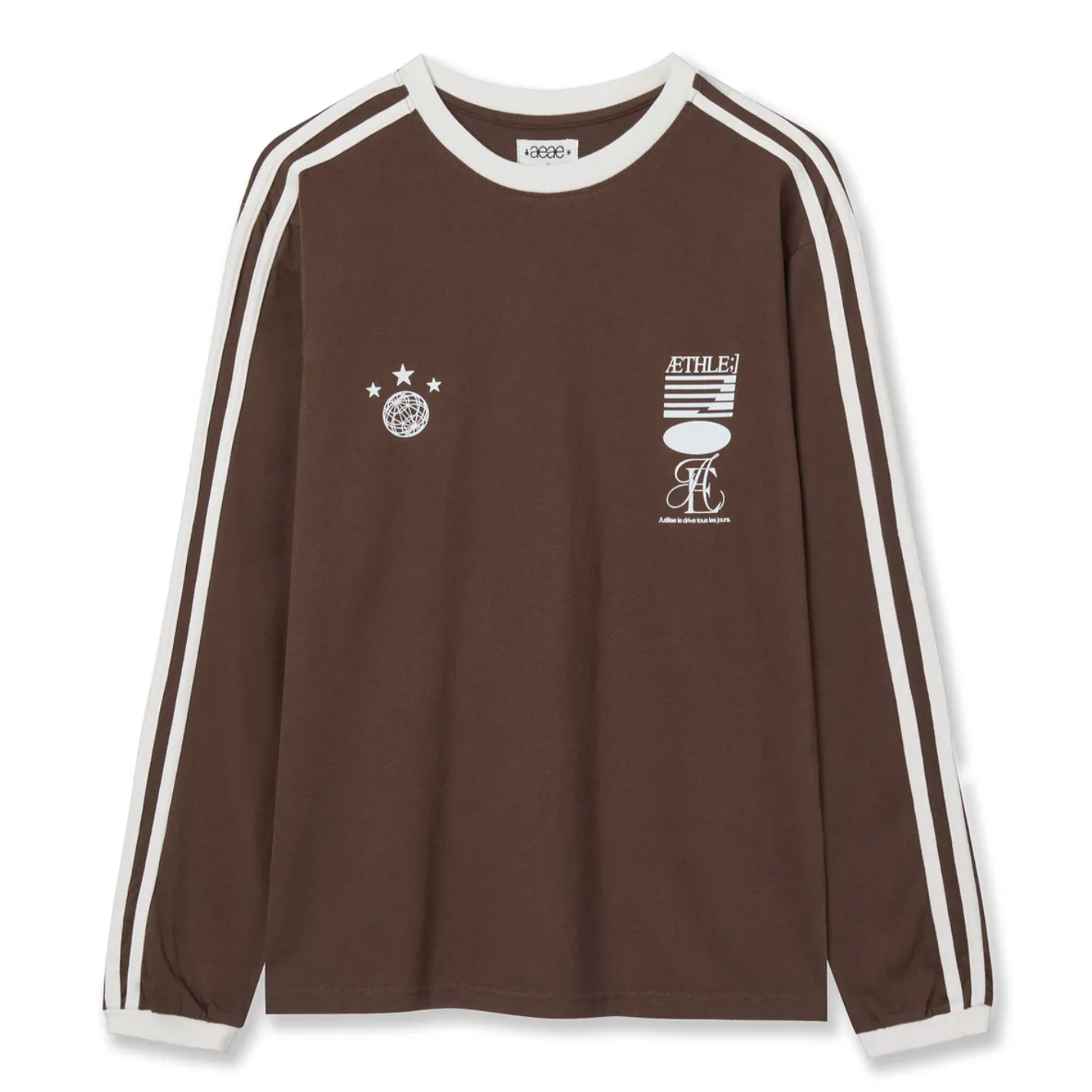 |aeae| ATHLETE STRIPE L/S |BROWN|