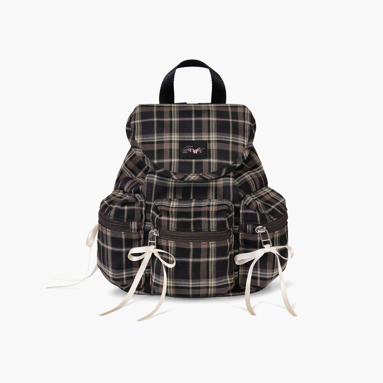 |fennec| Berry Pocket Backpack (Check Brown)