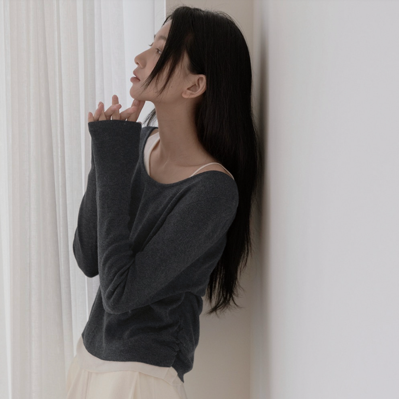 |SLOWAND| Falling Layering Sleeveless & Knit Set