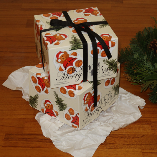 |ABIDE| Christmas Ivory Bear Multi Gift Box (5ea)