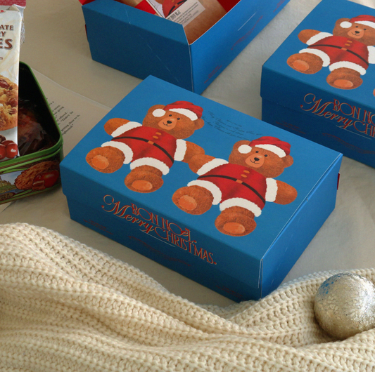 |ABIDE| Vintage Bear Santa Multi Gift Box (5ea)