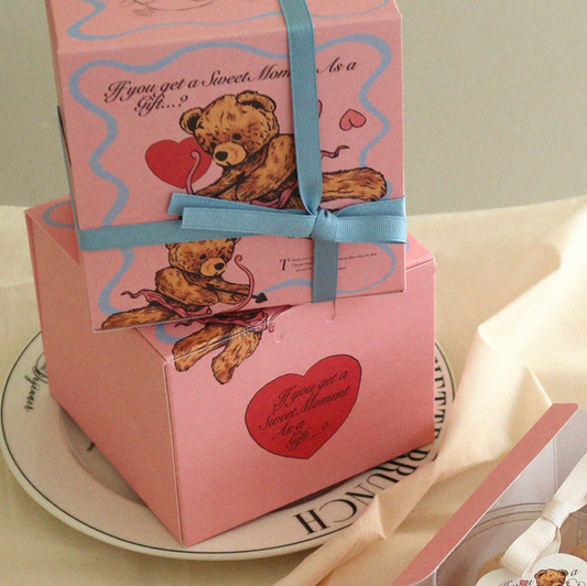 |ABIDE| Cupid Bear Pink Multi Gift Box (5ea)