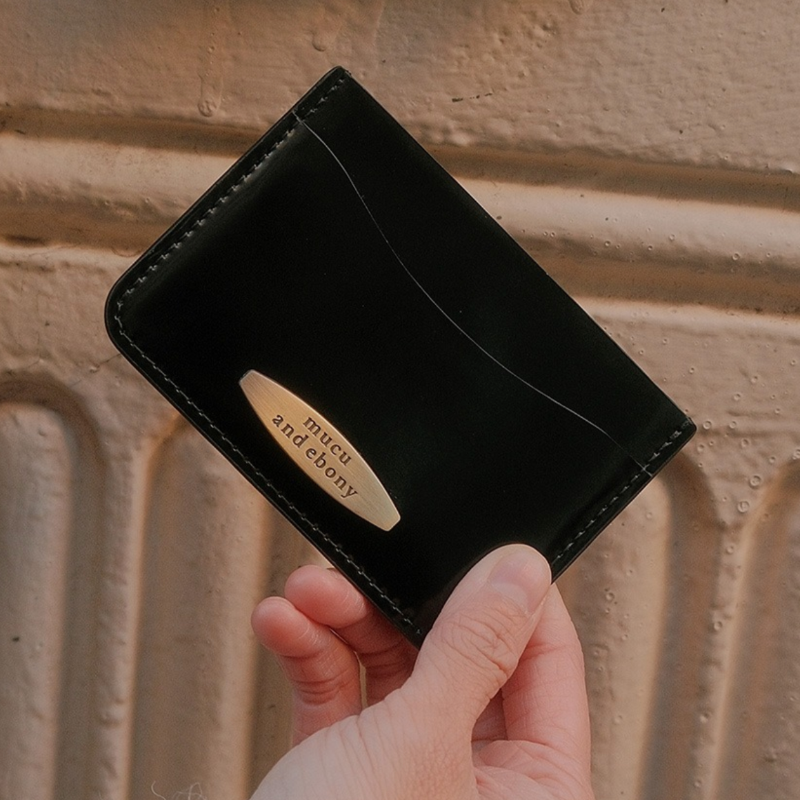 |mucu and ebony| Dessert Card Wallet Long Black