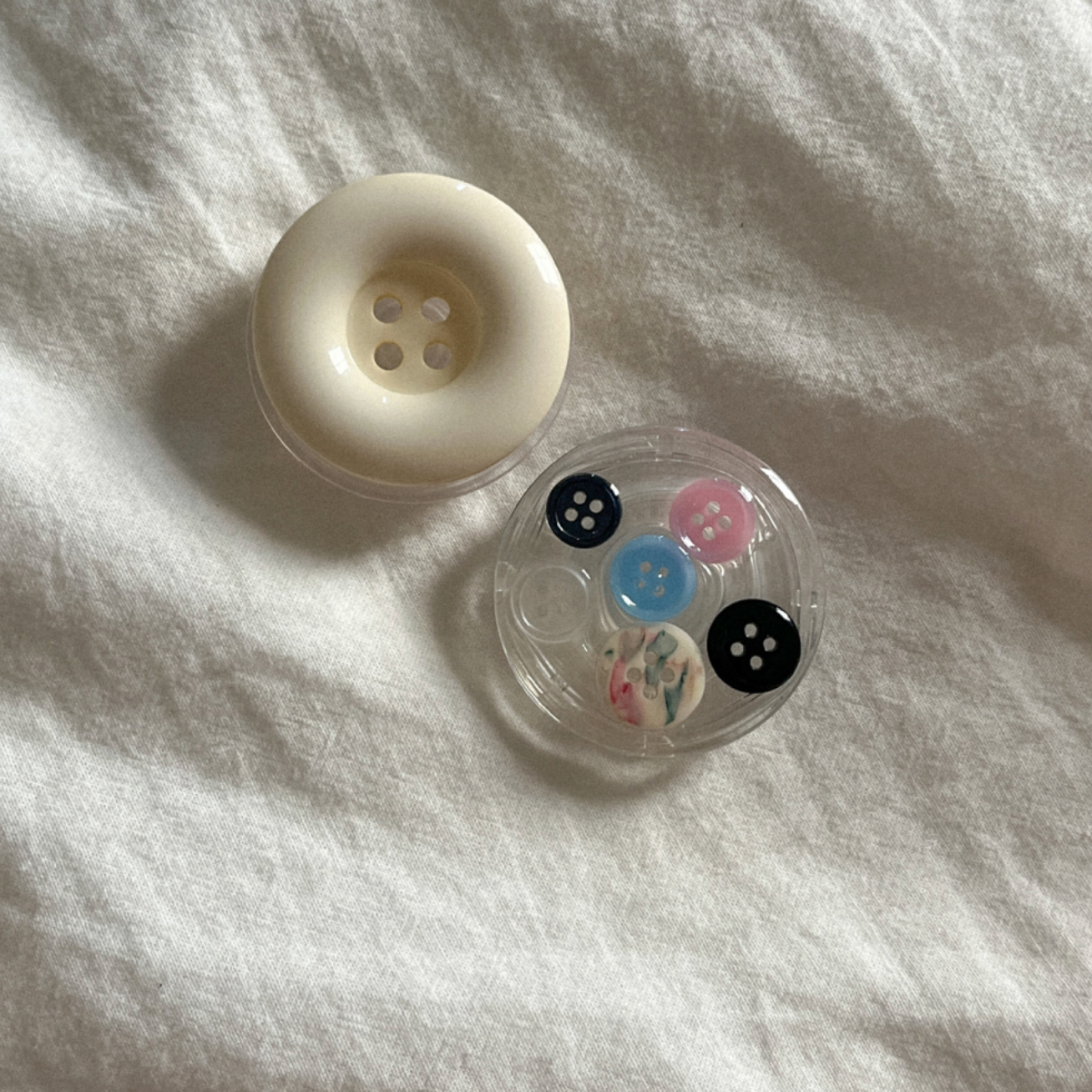 |Mademoment| Vintage Colour Button Grip Tok