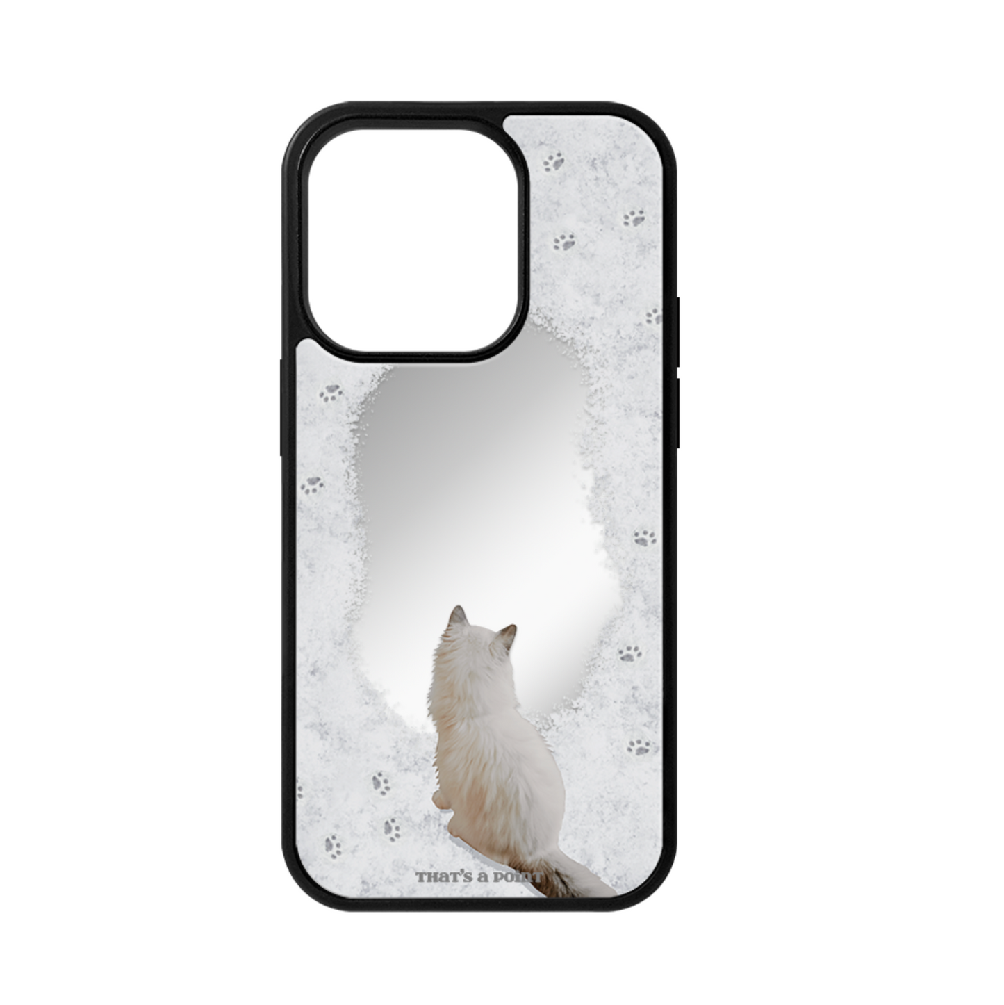 |That's a point| Cat's Winter Mirror Case (MagSafe)