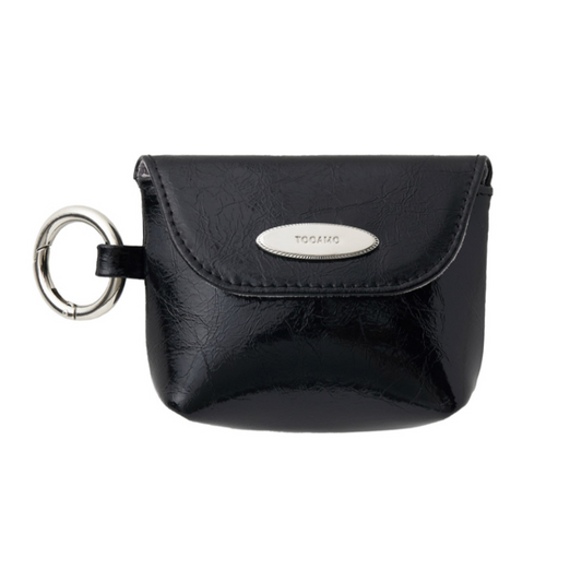 |TOOAMO| Love Mini Pouch Black (Cowhide)