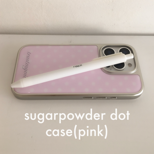 |trustmyvibe| Sugar Powder Dot Phone Case (Pink)