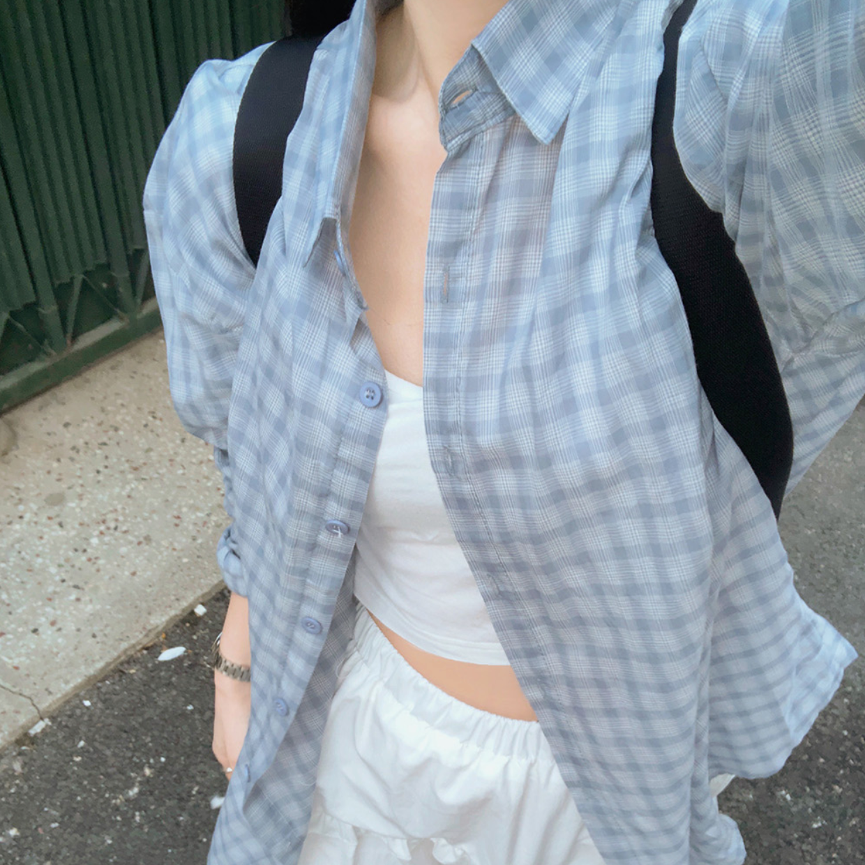 |VINVLE| Vintage Overfit Checkered Shirt