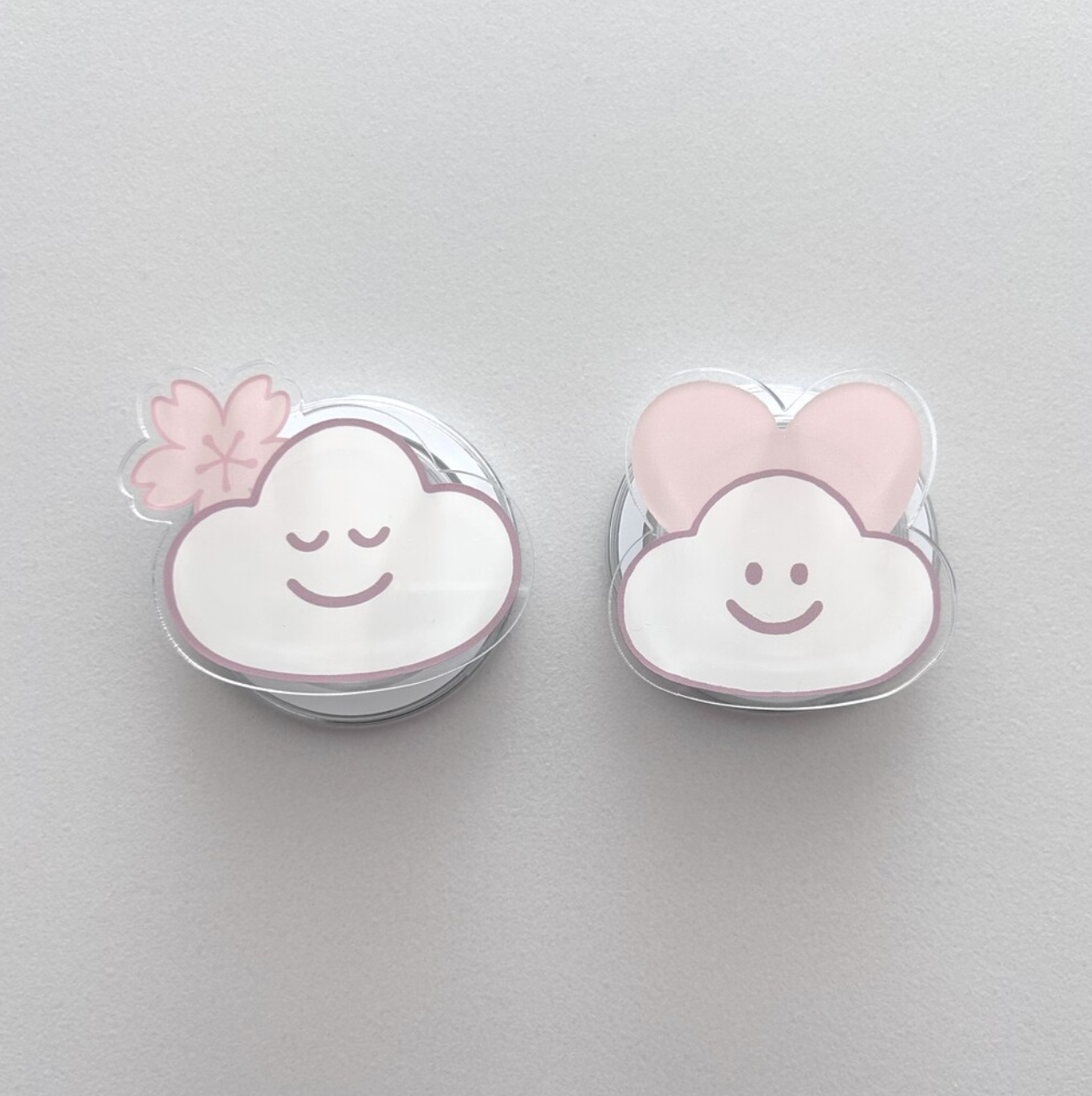 |skyfolio| Blossom White MagSafe Grip Tok