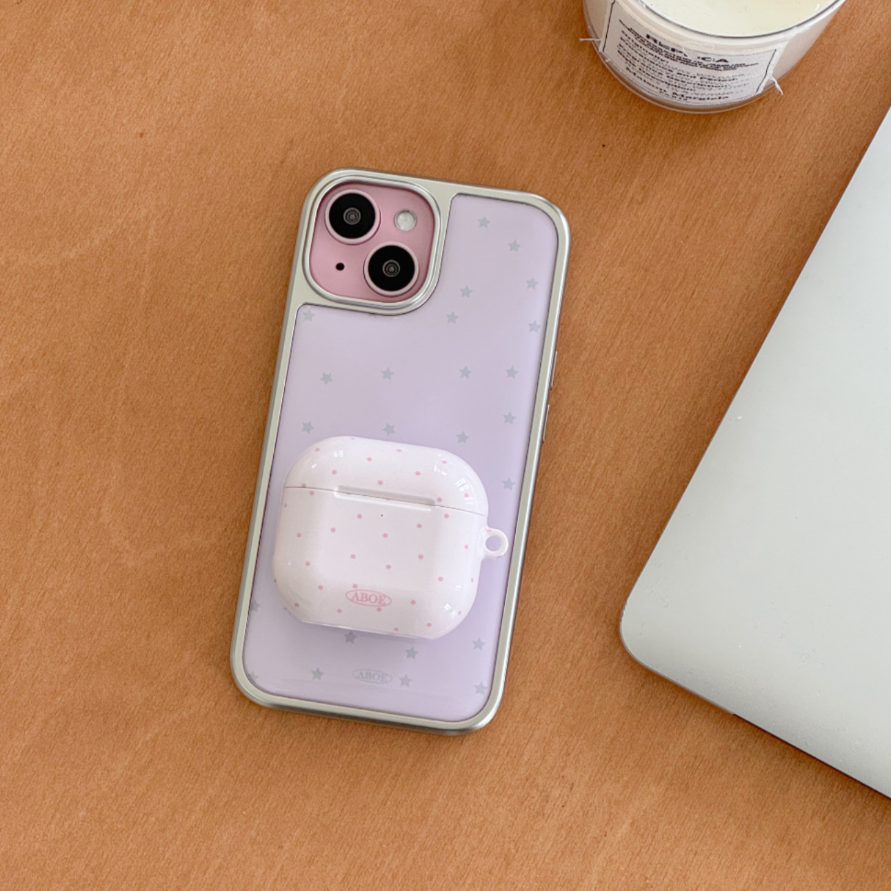 |ABOE| BABYPINK MINI DOT Airpods Case