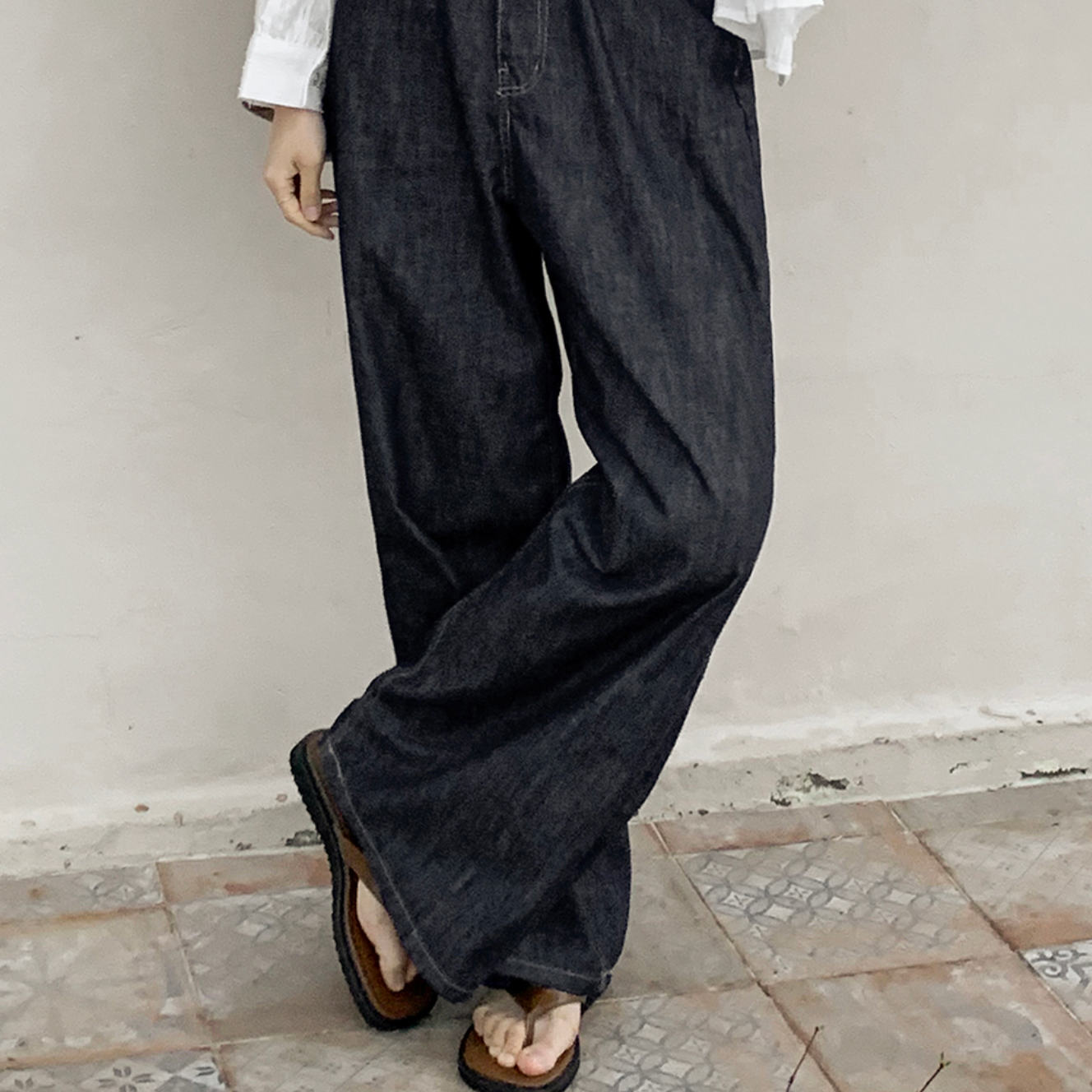 |98°C| |NEAH| Lidge Summer Saengji More Wide Denim