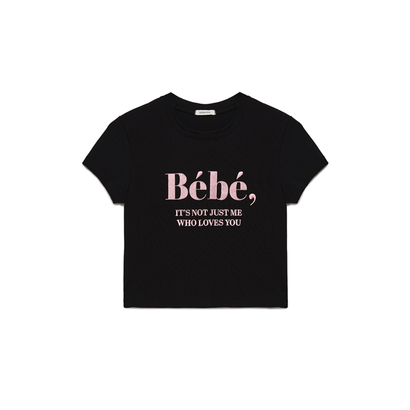 |NOIRNINE| Bébé Crop T-shirts |BLACK|
