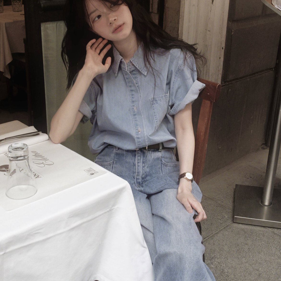 |SLOWAND| # SLOWMADE Daily Cover One Pintuck Denim Pants
