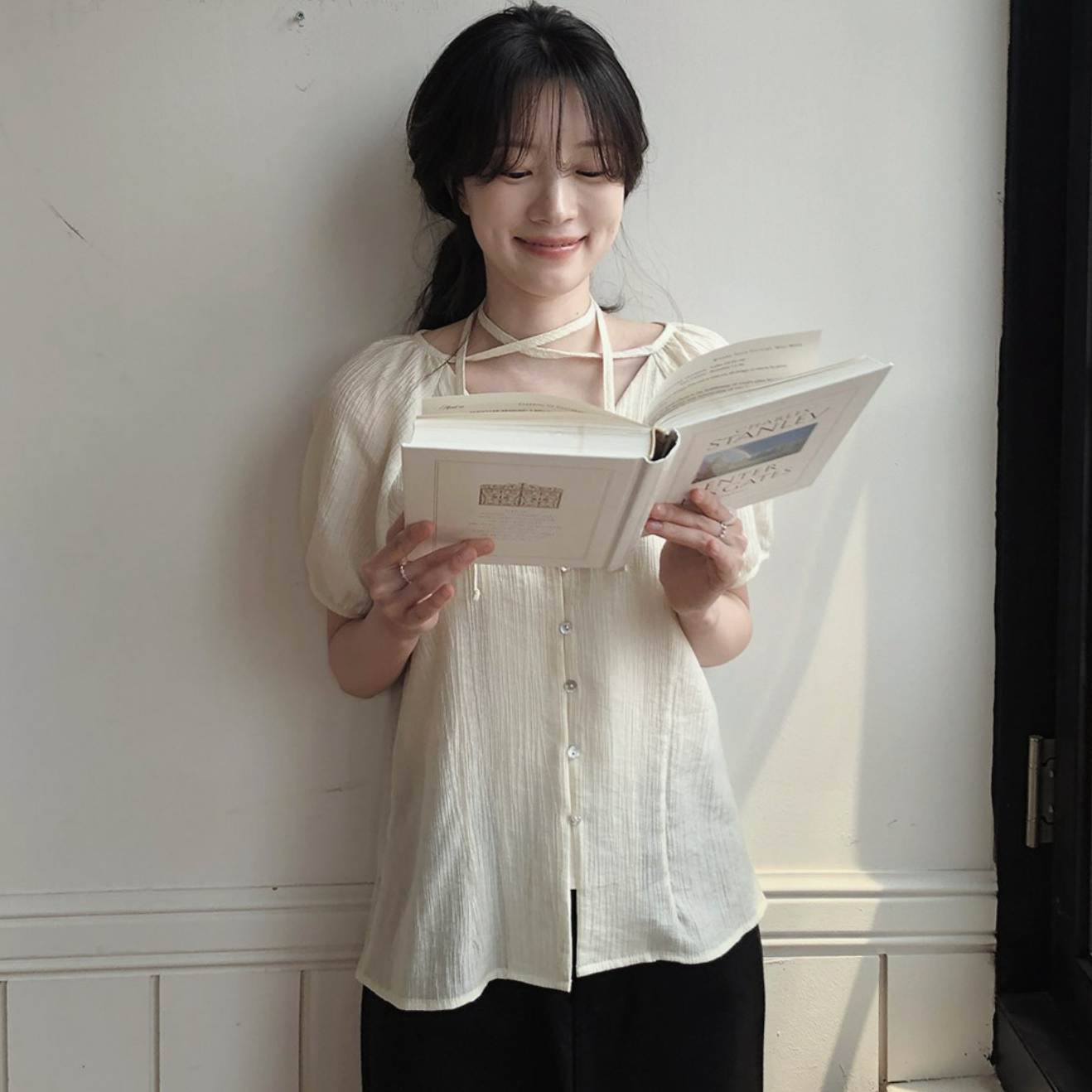 |SLOWAND| # SLOWMADE Summer Short-Sleeved Blouse