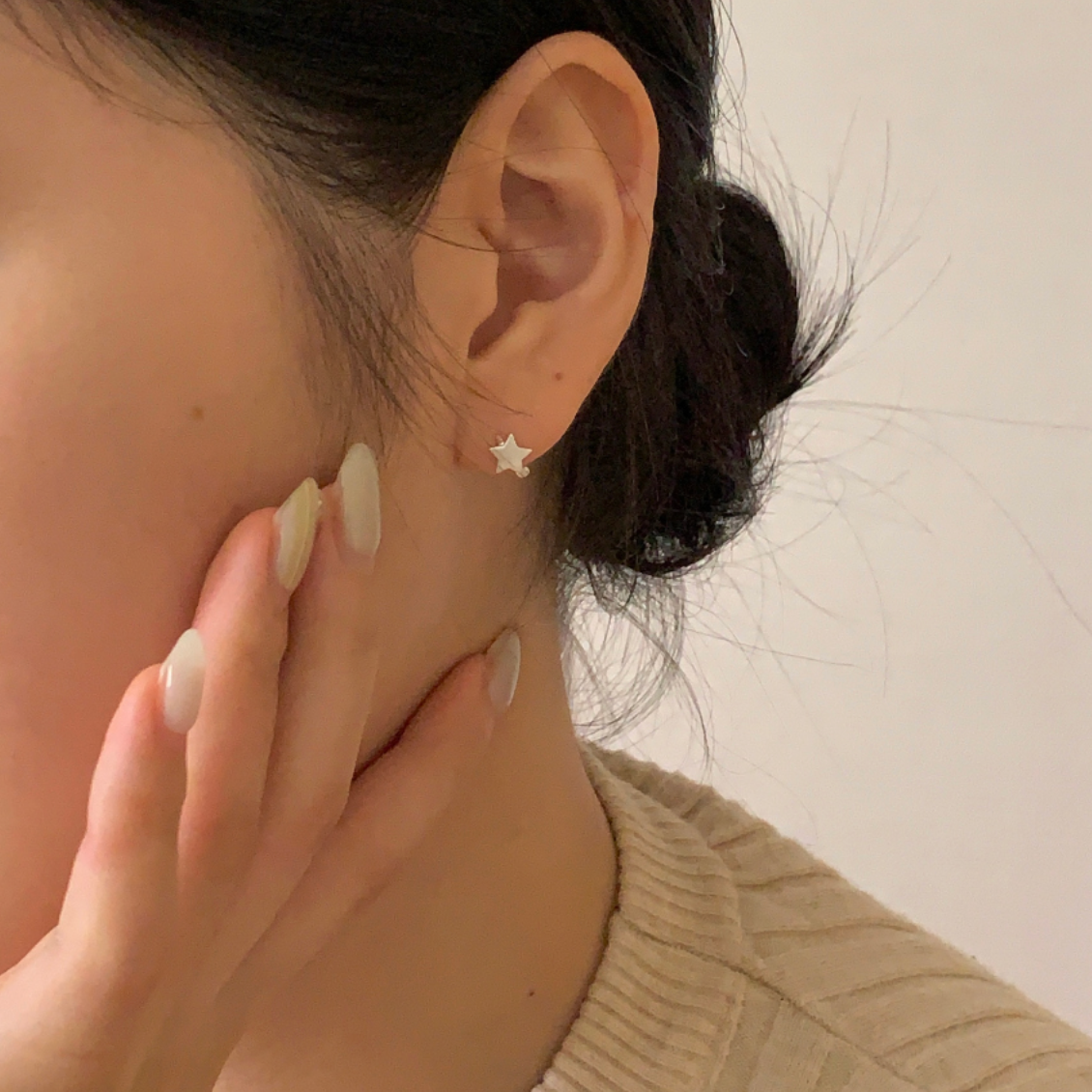 |urbantout| |silver 925| Matte Star Earrings