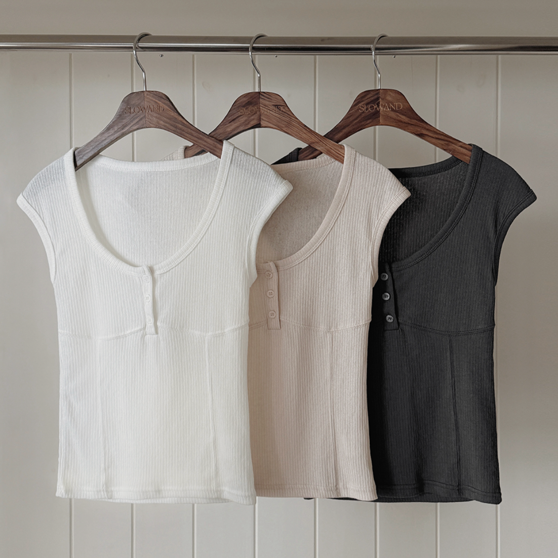|SLOWAND| Aid Cap Sleeveless Top