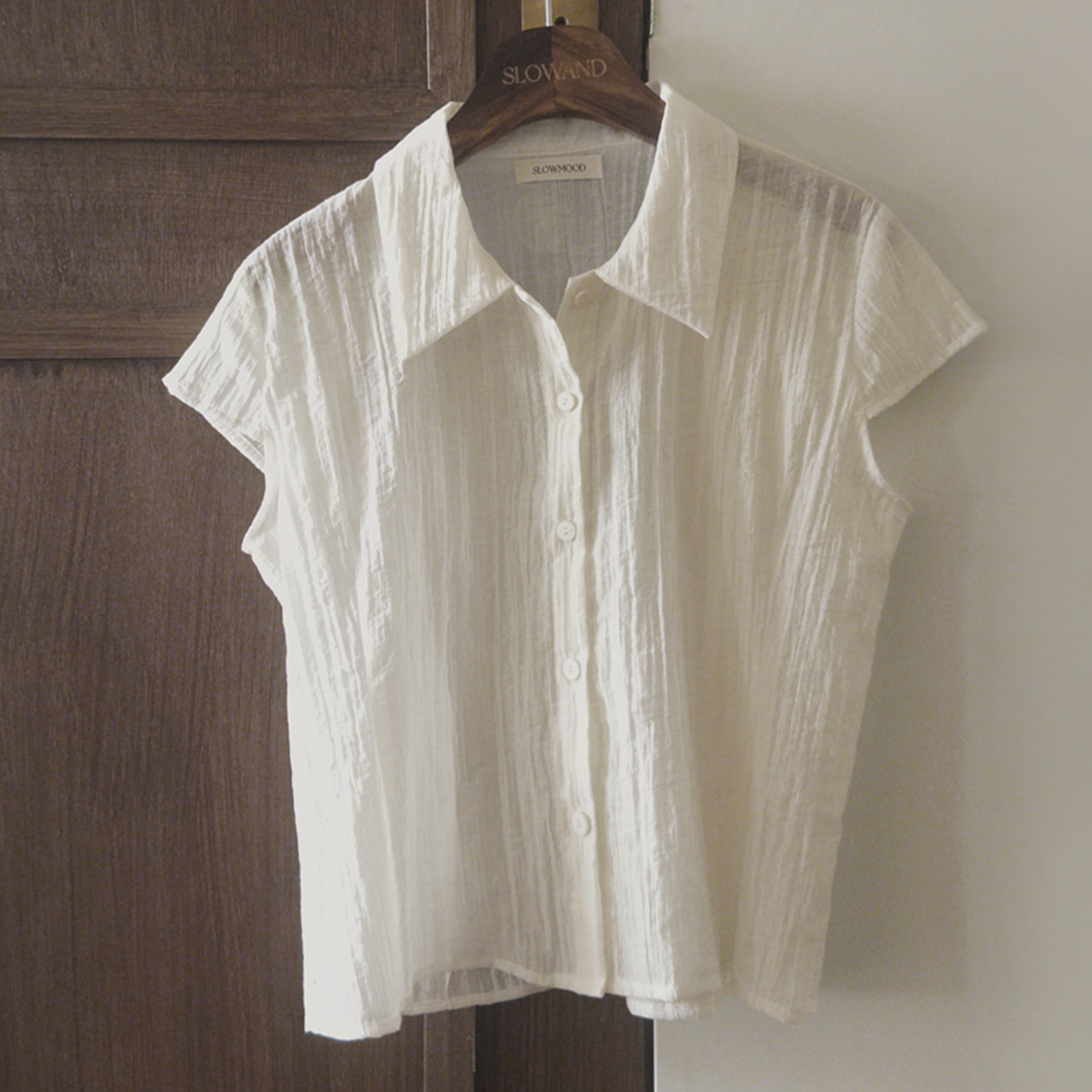 |SLOWAND| #SLOWMADE Kinda Cap Sleeve Blouse