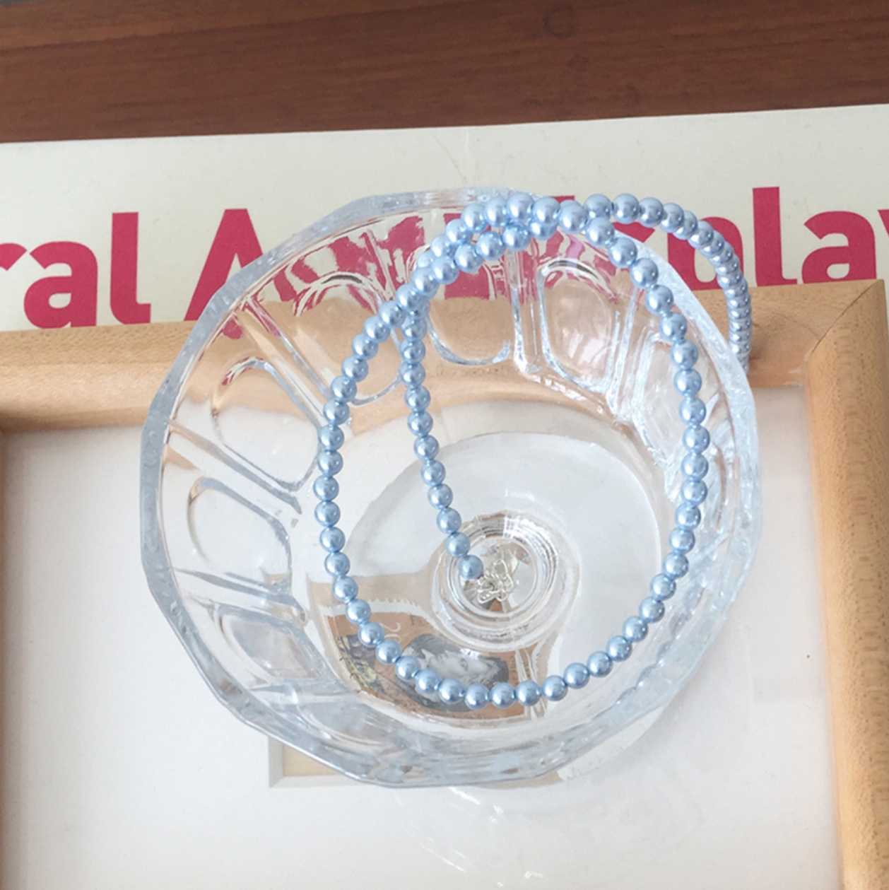 |moat| Blue Pearl Necklace (Silver925)