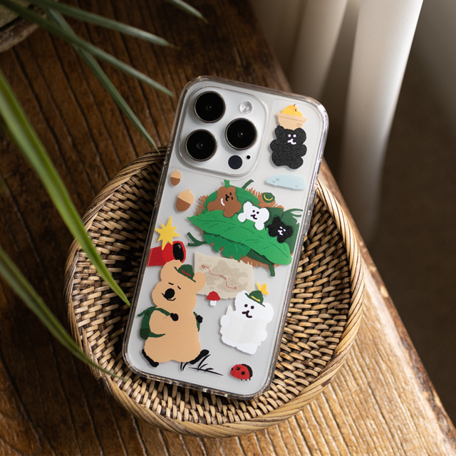 |Dinotaeng| Quokka & BOBO in the Woods Clear Case