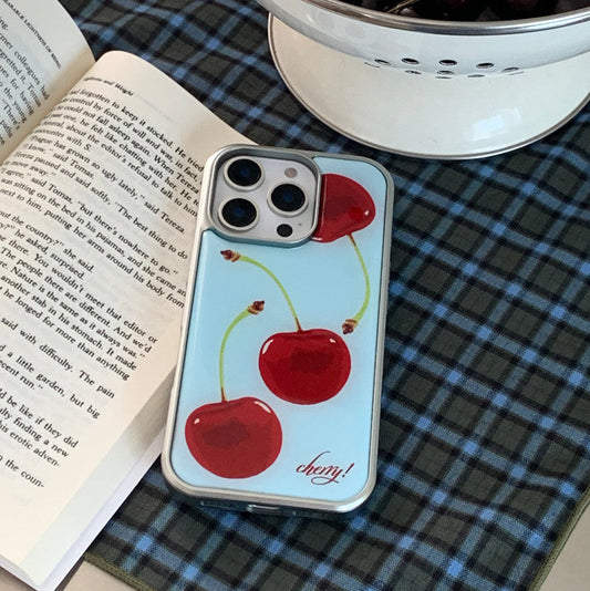 |aeeg| Cherry Silver Epoxy Case