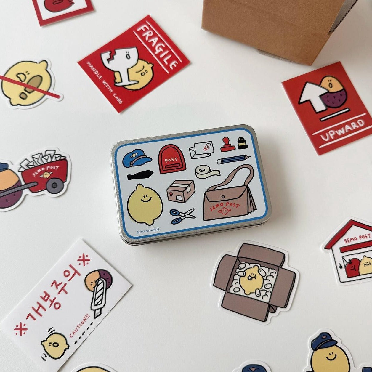 |second morning| SEMO Post Tin Case Sticker Pack (20ea)