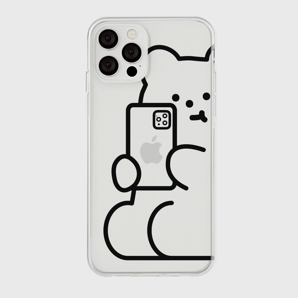 |THENINEMALL| 빅 셀피 구미 Clear Phone Case (2 types)
