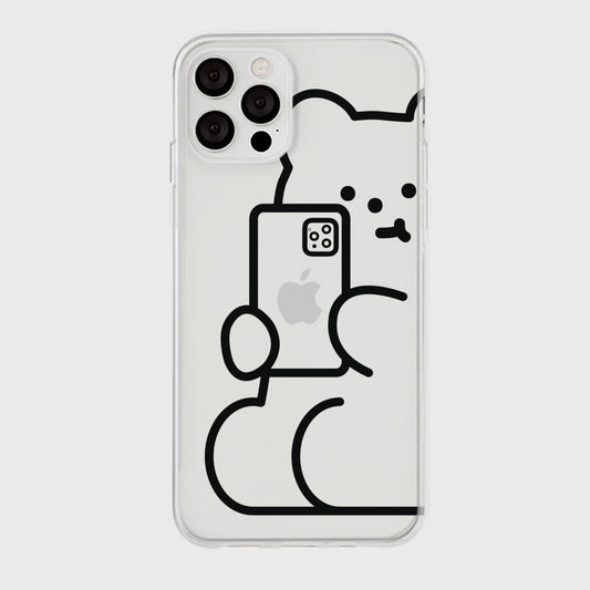 |THENINEMALL| 빅 셀피 구미 Clear Phone Case (2 types)