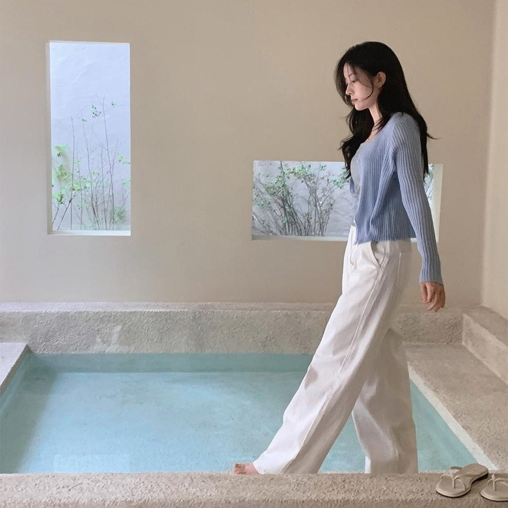 |SLOWAND| Nuts Wide Cotton Pants (4 Colors)