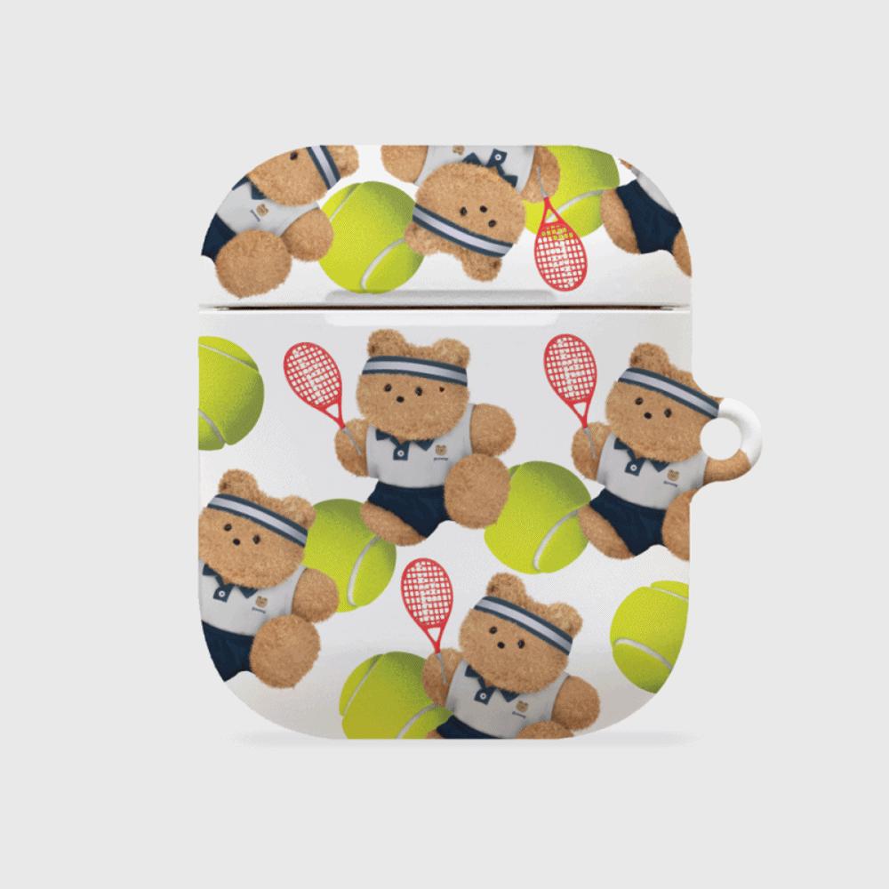 |THENINEMALL| 패턴 테니스 테디 AirPods Hard Case