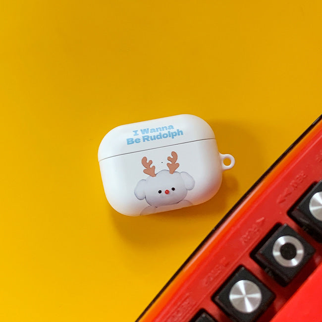 |THENINEMALL| Ppokku Wannabe Rudolph AirPods Hard Case
