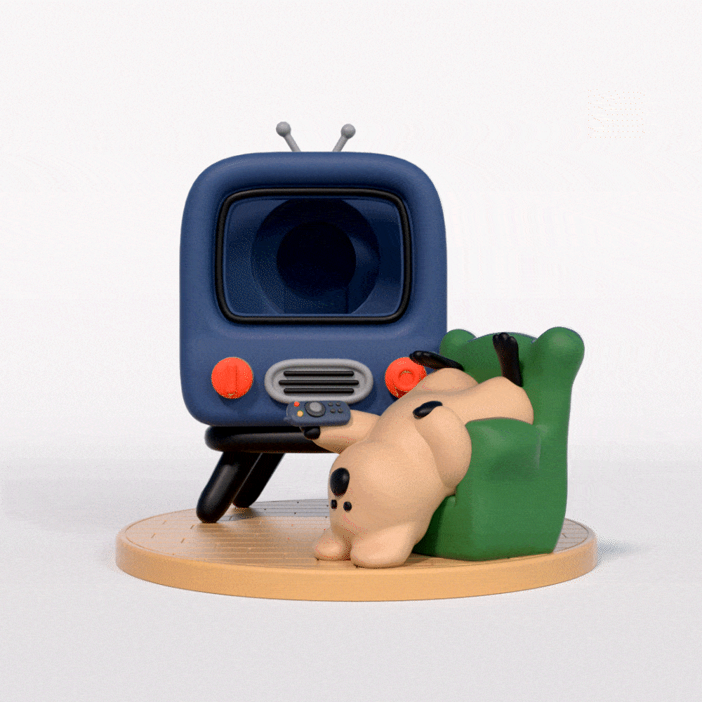 |Dinotaeng| Couch Potato Watch Stand