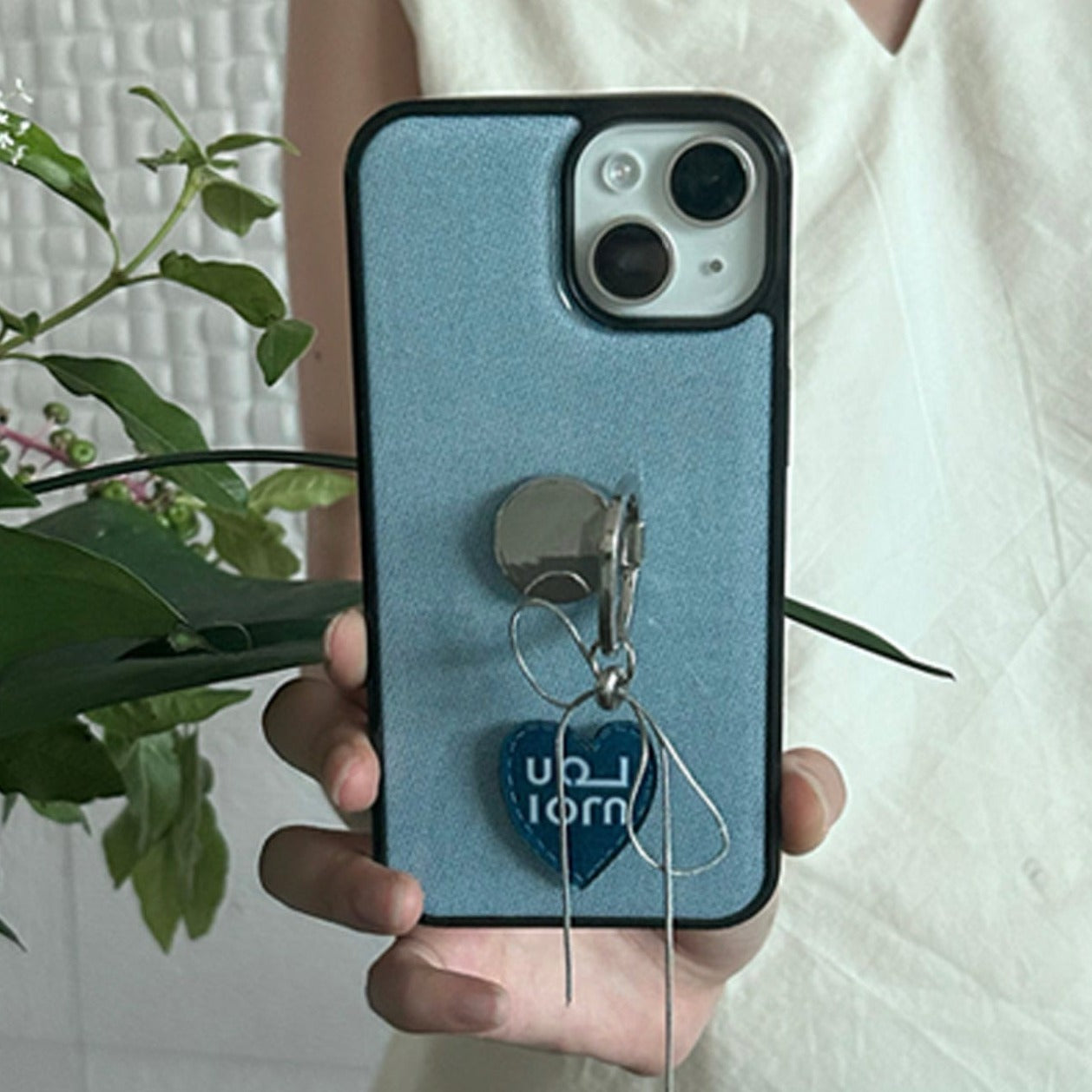 |Loumoi| Present Series DENIM LOVE / Sky Blue Phone Case