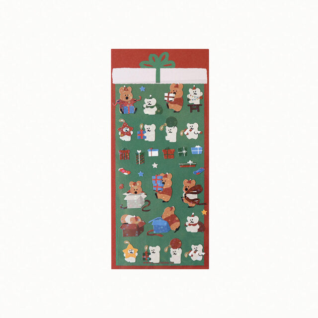 |Dinotaeng| Snow in Marshville Glitter Sticker
