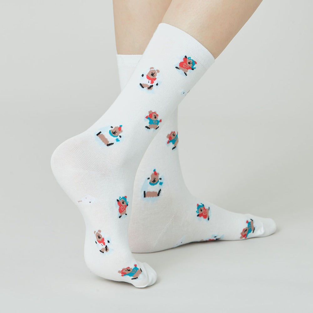 |Dinotaeng| Marshville Snow Angel Single Socks