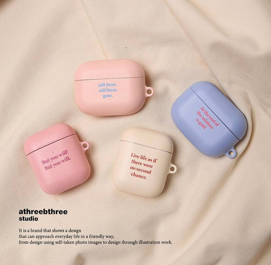 |a3b3| Simply Text AirPods Case