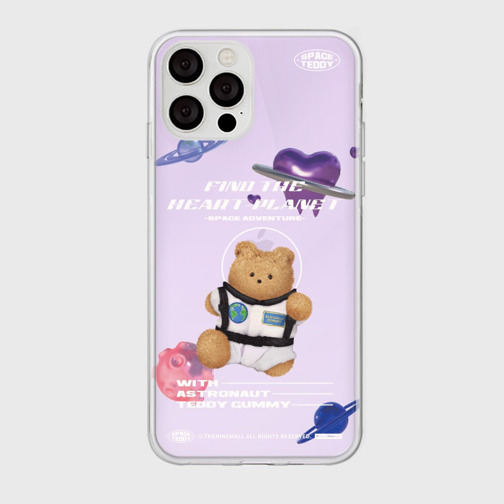 |THENINEMALL| Space Teddy Mirror Phone Case