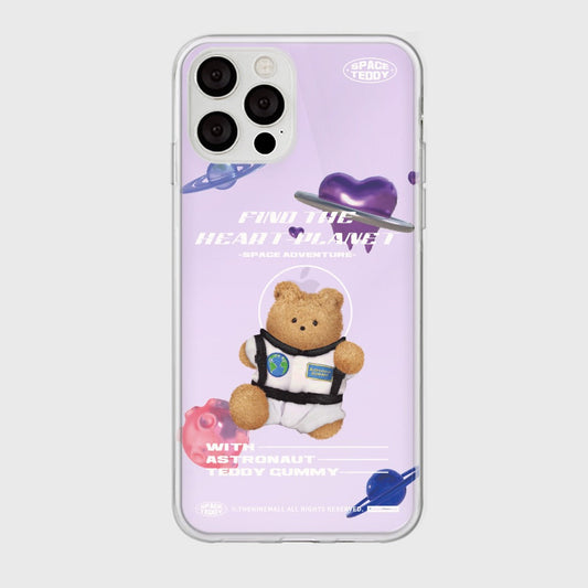 |THENINEMALL| Space Teddy Mirror Phone Case