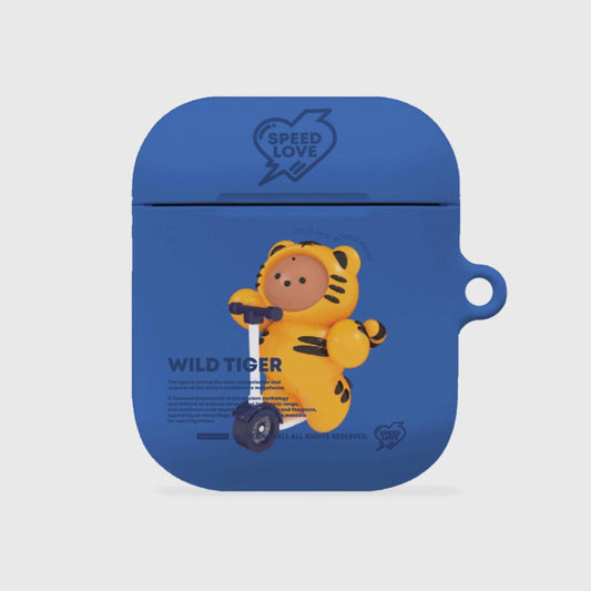 |THENINEMALL| Speed Love Tiger AirPods Hard Case