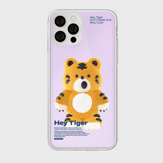 |THENINEMALL| Stand Hey Tiger Mirror Phone Case