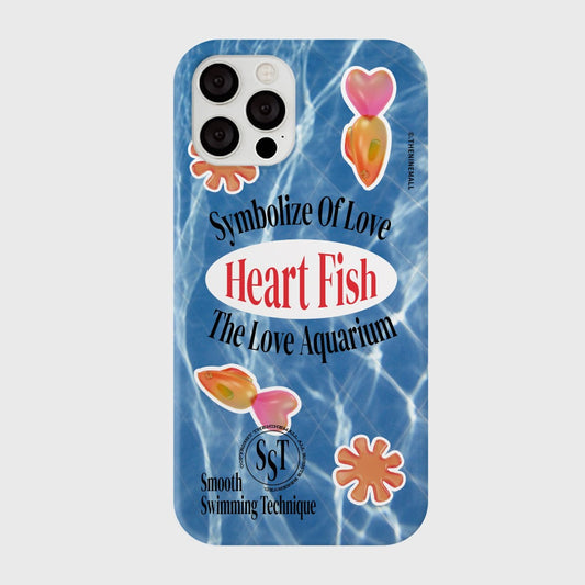 |THENINEMALL| Sticker Heart fish Hard Phone Case (3 types)