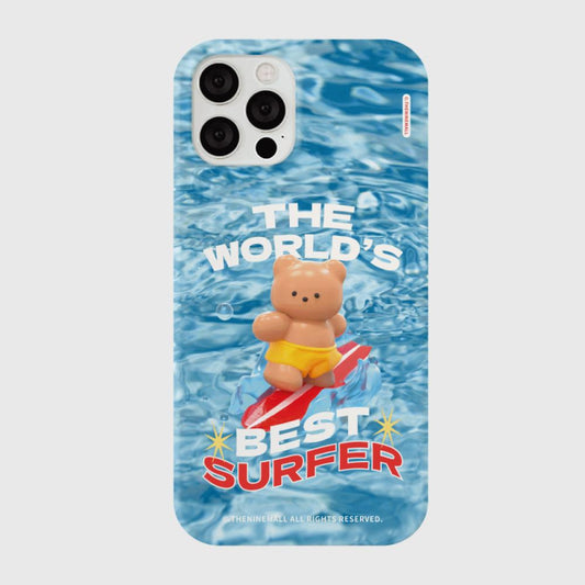 |THENINEMALL| Surfer Gummy Hard Phone Case (3 types)