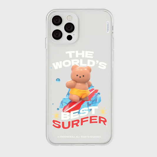 |THENINEMALL| Surfer Gummy Clear Phone Case (3 types)