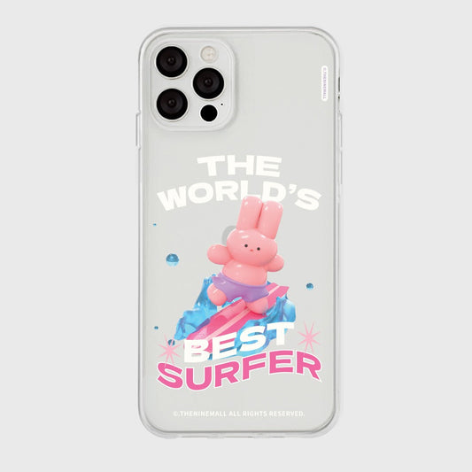 |THENINEMALL| Surfer Windy Clear Phone Case (3 types)