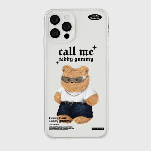 ｜THENINEMALL｜ 콜미 테디구미 Clear Phone Case (3 types)